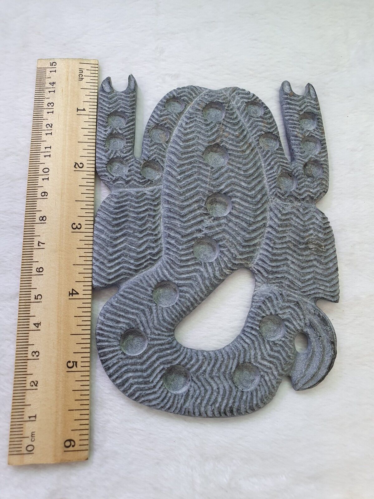 古代吉洛夫特文明神秘蝎子黑石雕像