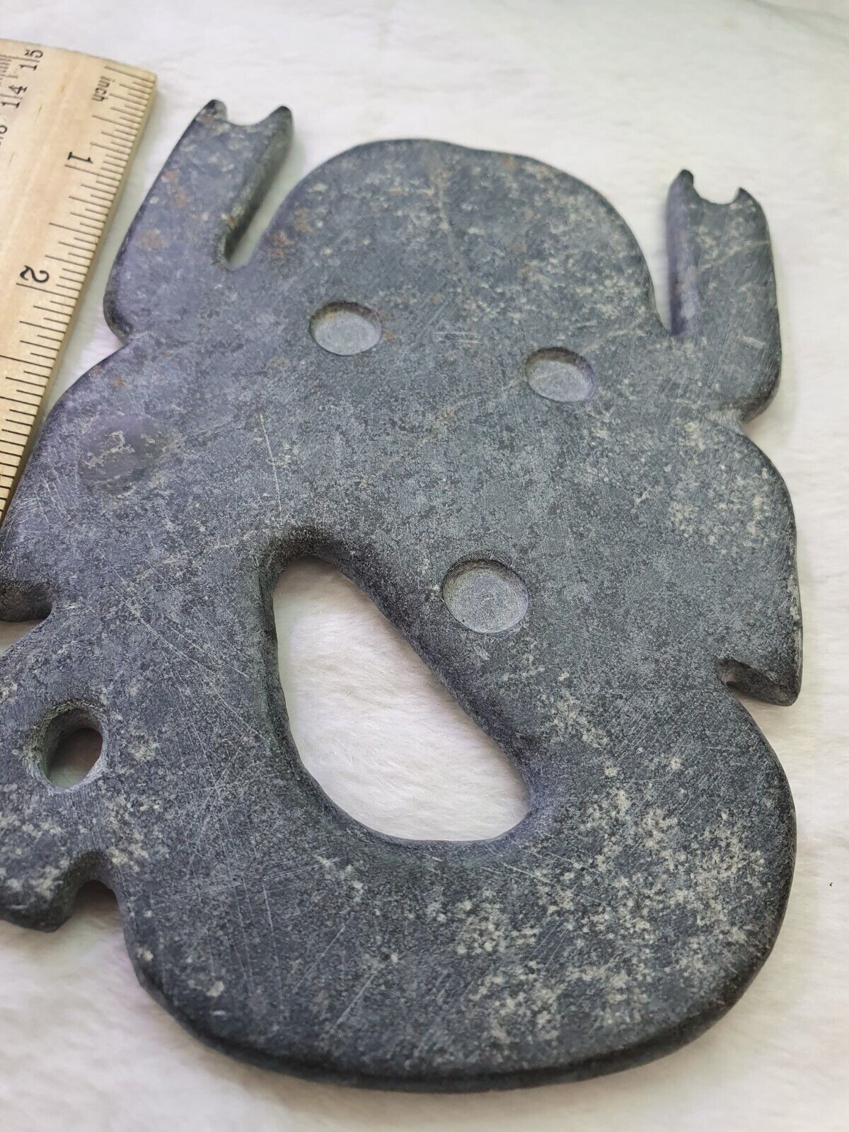 Ancient Jiroft Civilization Black Stone figure of mystical Scorpion