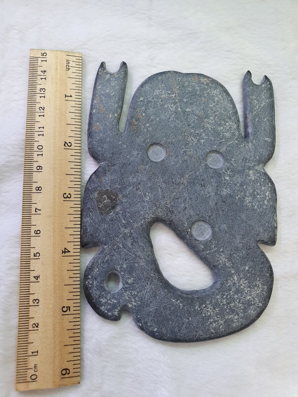 Ancient Jiroft Civilization Black Stone figure of mystical Scorpion