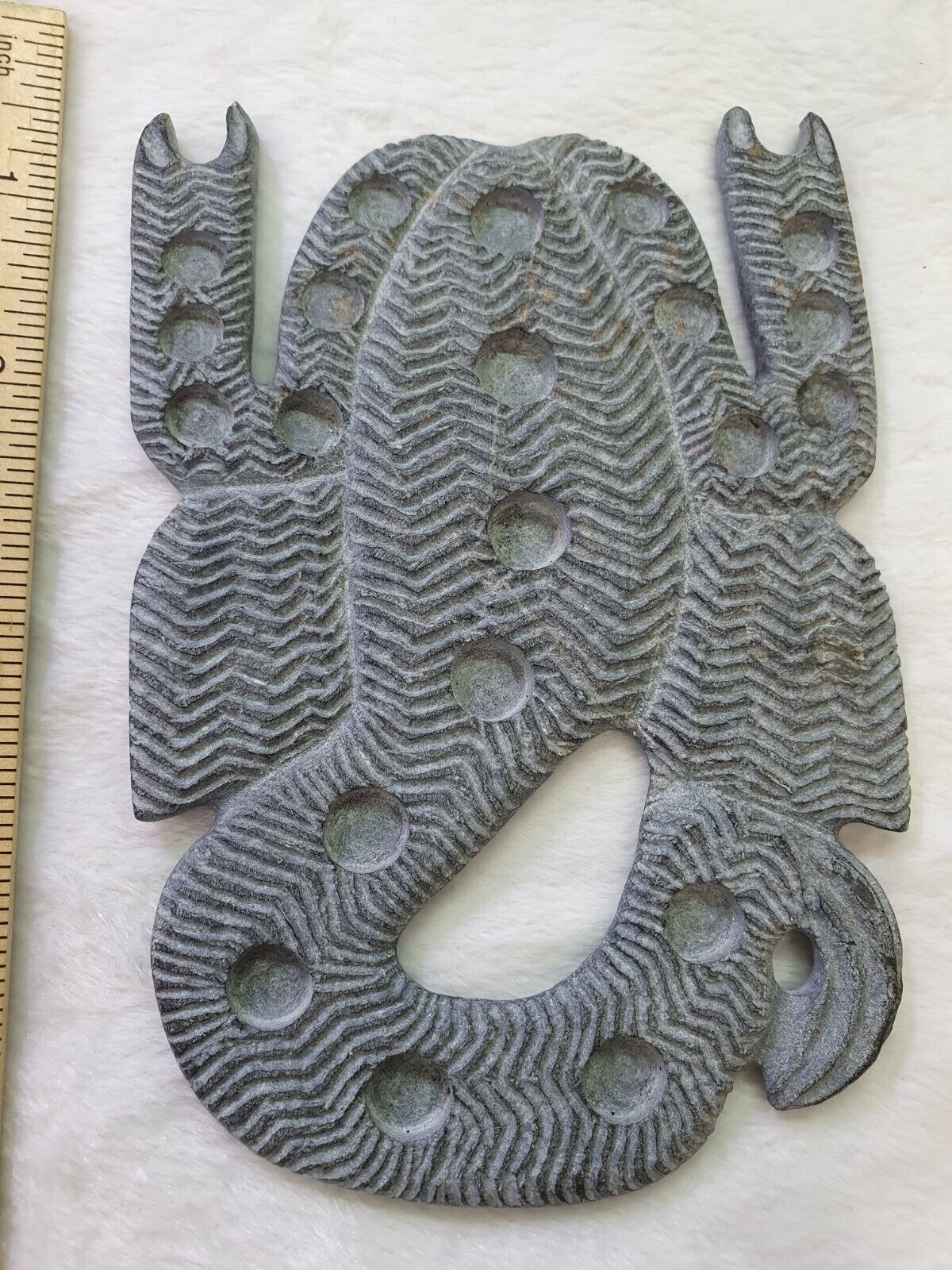 古代吉洛夫特文明神秘蝎子黑石雕像