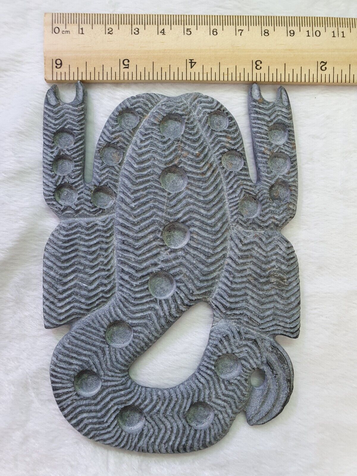 Ancient Jiroft Civilization Black Stone figure of mystical Scorpion