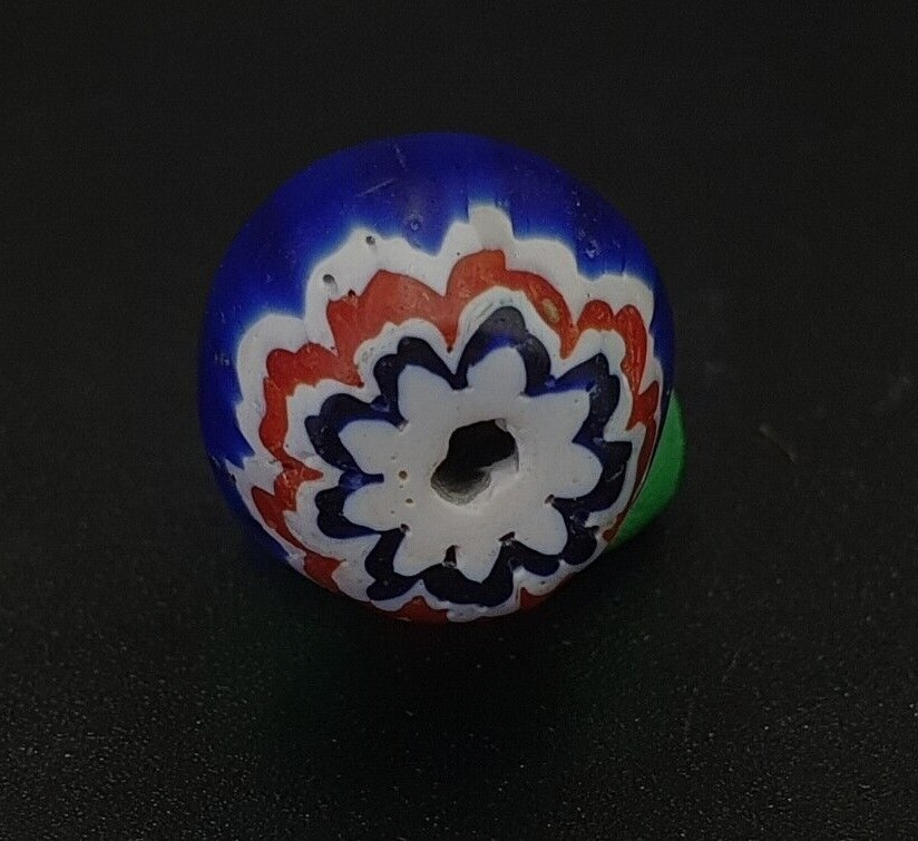 Beautiful Antique Venetian 6 layer chevron bead 22mm BIG