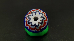 Beautiful Antique Venetian 6 layer chevron bead 22mm BIG