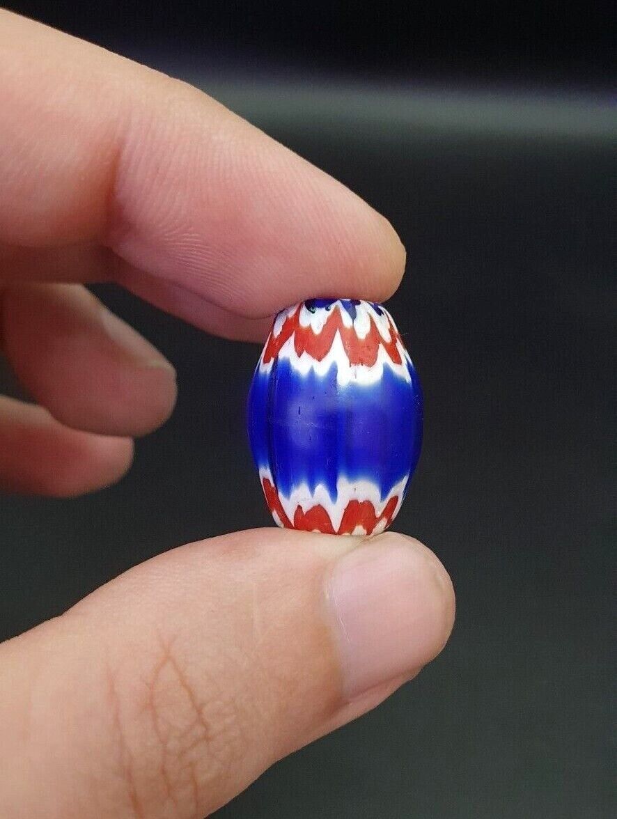 Beautiful Antique Venetian 6 layer chevron bead 22mm BIG