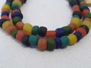 East Oasis Beautiful Vintage Thai Glass Beads Long Necklace, 200 Plus Multicolour 4-5mm Beads