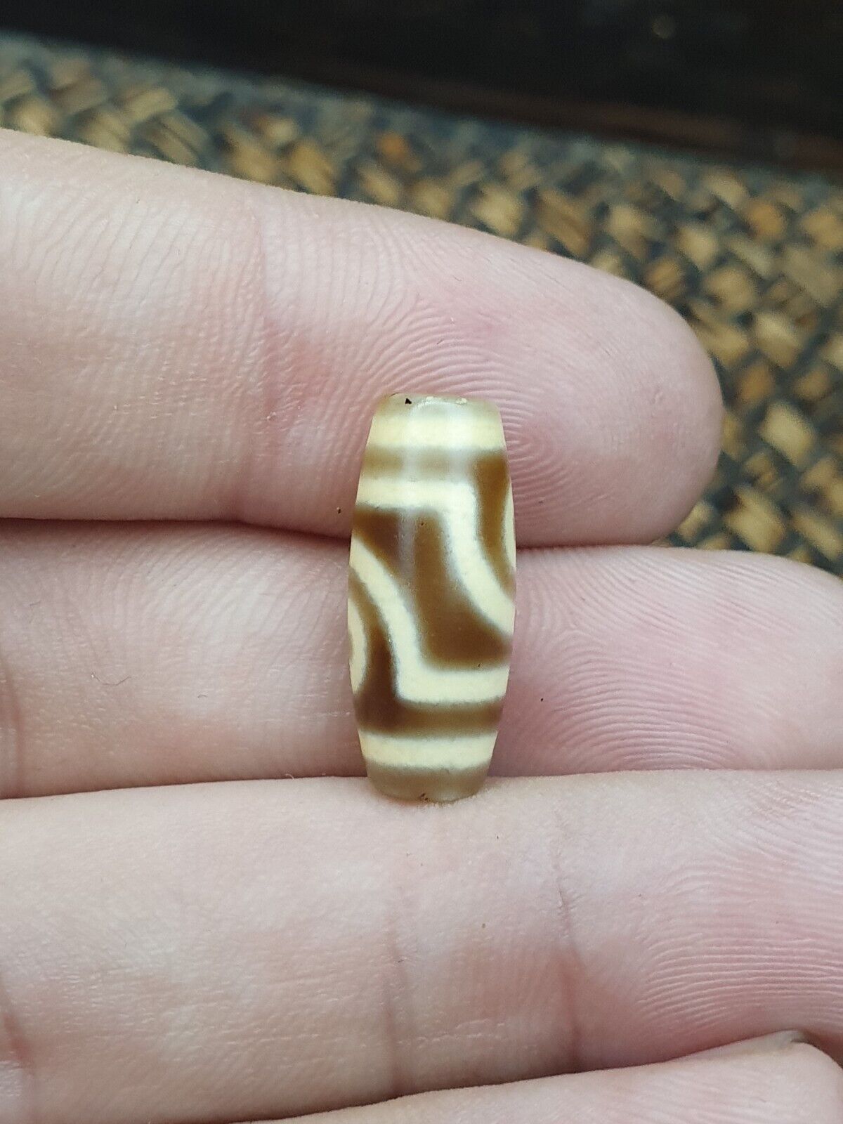 精美古老的古董喜馬拉雅印度西藏眼睛天珠護身符珠