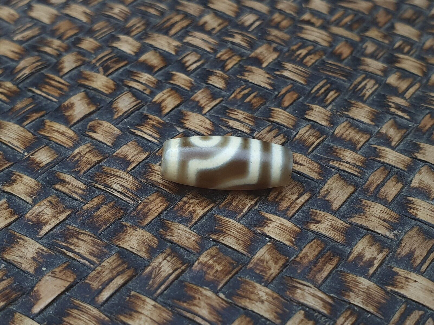 精美古老的古董喜馬拉雅印度西藏眼睛天珠護身符珠