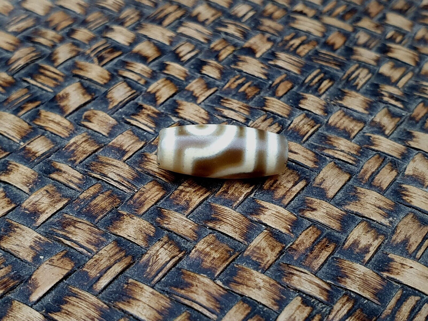 精美古老的古董喜馬拉雅印度西藏眼睛天珠護身符珠