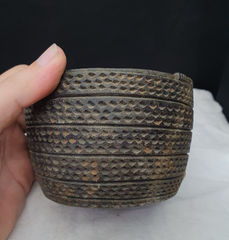 Ancient Bactrian Greek BC. Chlorite Stone Cup Goblet Bactria Carved 8.5"x12"