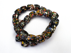 Art Deco Venerano Moretti Millefiori Mosaic Glass Beads Big And Heavy Beads