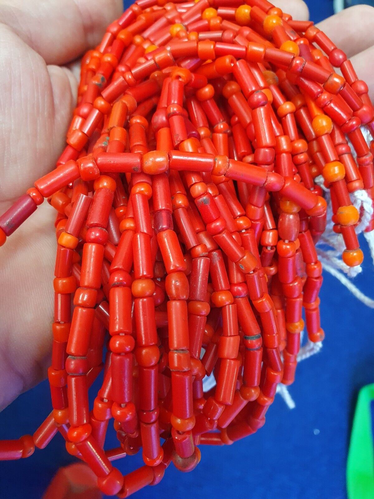Amazing Old Beads Red Color Glass Beads Jewelry Necklace