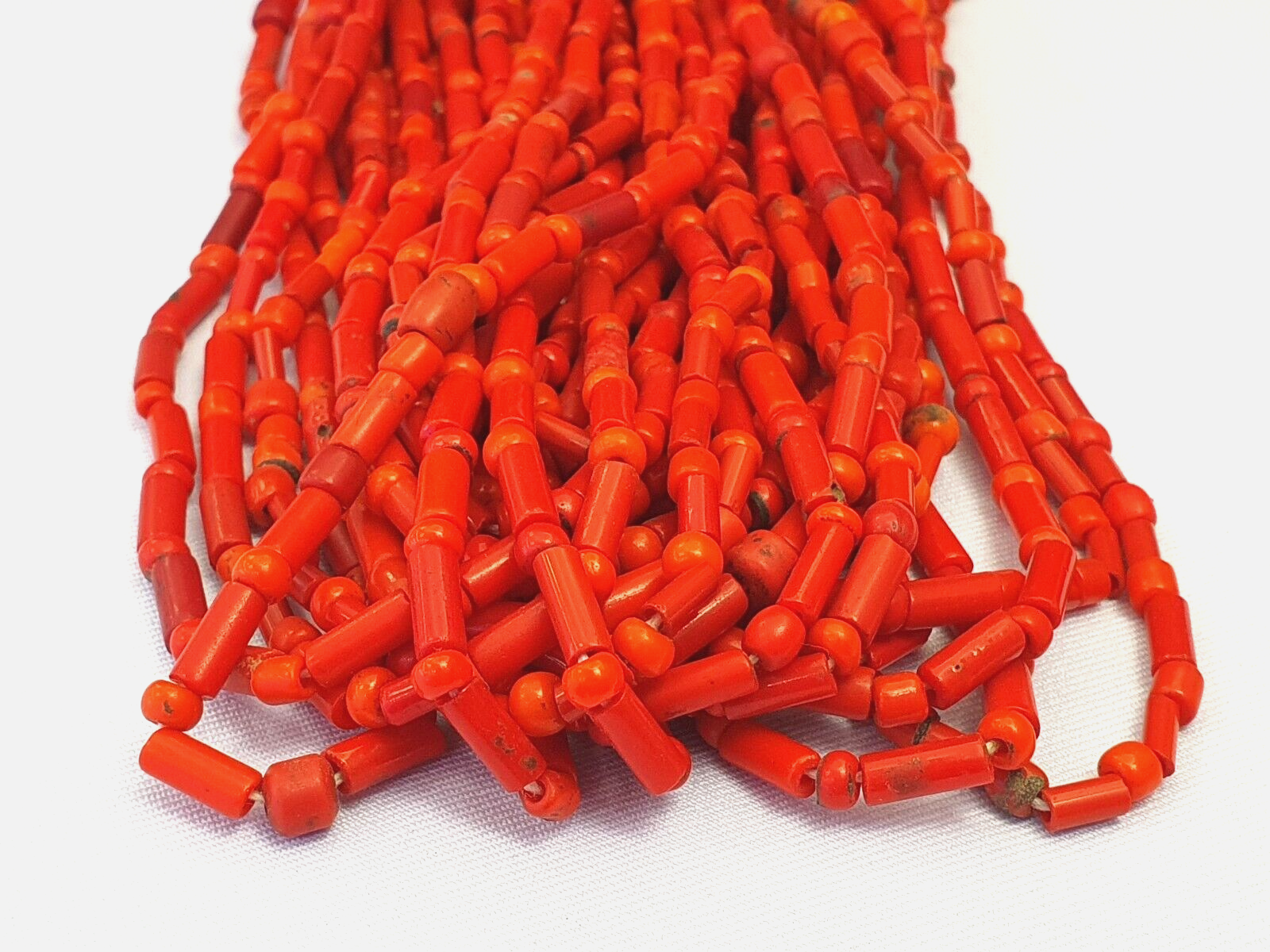 Amazing Old Beads Red Color Glass Beads Jewelry Necklace
