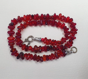 East Oasis Antique Red Trade Bead Necklace - Old Glass Bead Mala Strand