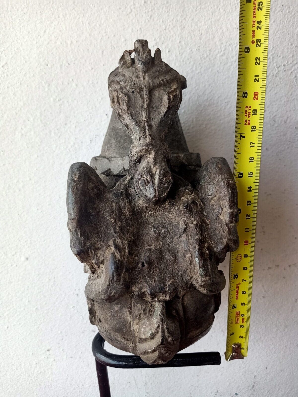 1700 年代古代舊木手工雕刻稀有馬雕像