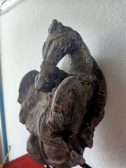 1700's Ancient Old Wooden Hand Carved Rare Horse Figurine Figure