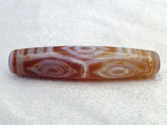 Himalayan Indo Tibetan vintage 6 Eyes rare Patterns Dzi chung Dzi Amulet Bead