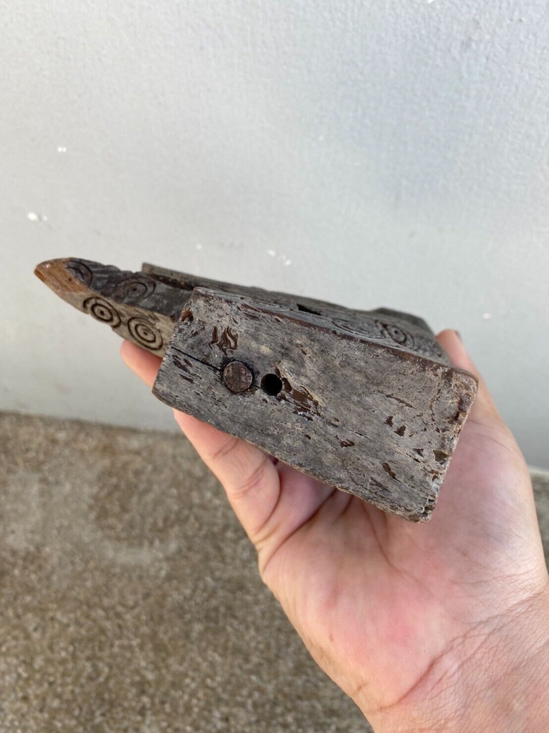 Antique wood carving Bird 18th- 19th century Hand carved