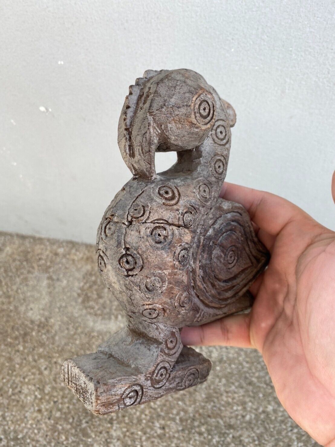 Antique wood carving Bird 18th- 19th century Hand carved