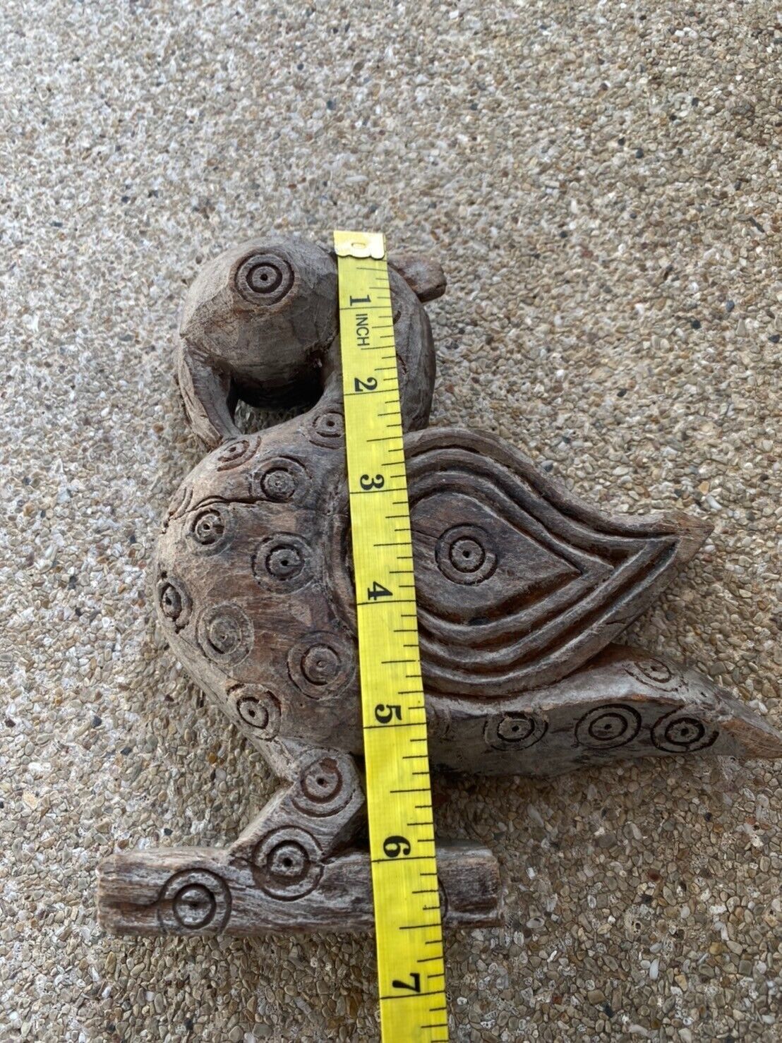 Antique wood carving Bird 18th- 19th century Hand carved