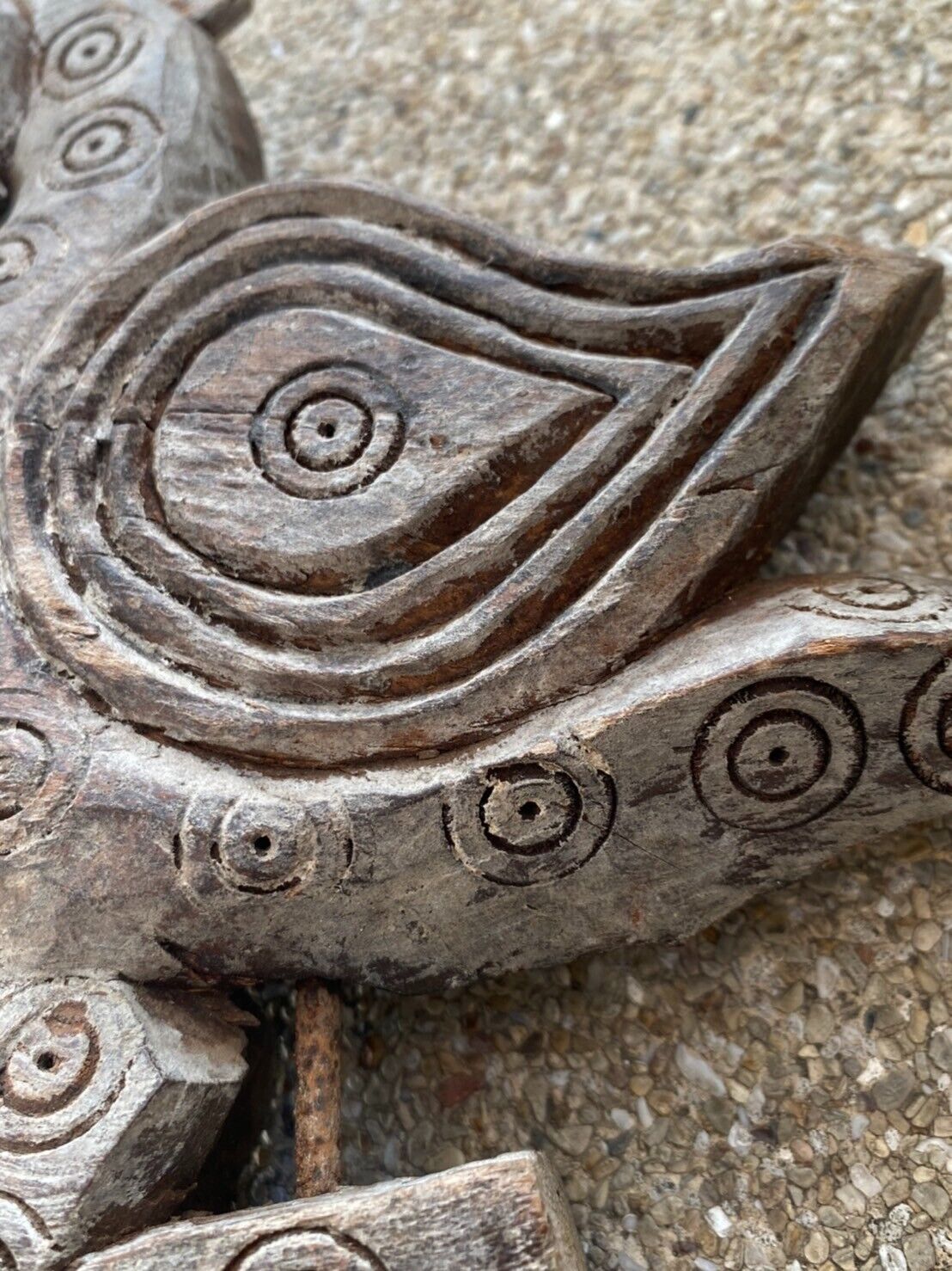 Antique wood carving Bird 18th- 19th century Hand carved