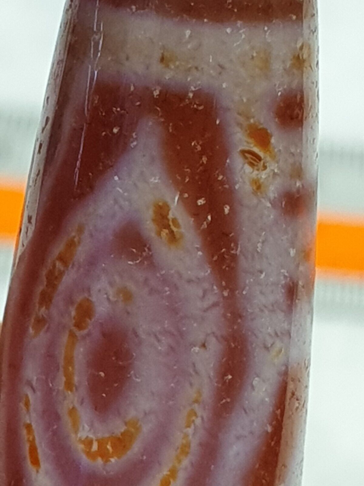 Himalayan Indo Tibetan vintage 6 Eyes rare Patterns Dzi chung Dzi Amulet Bead