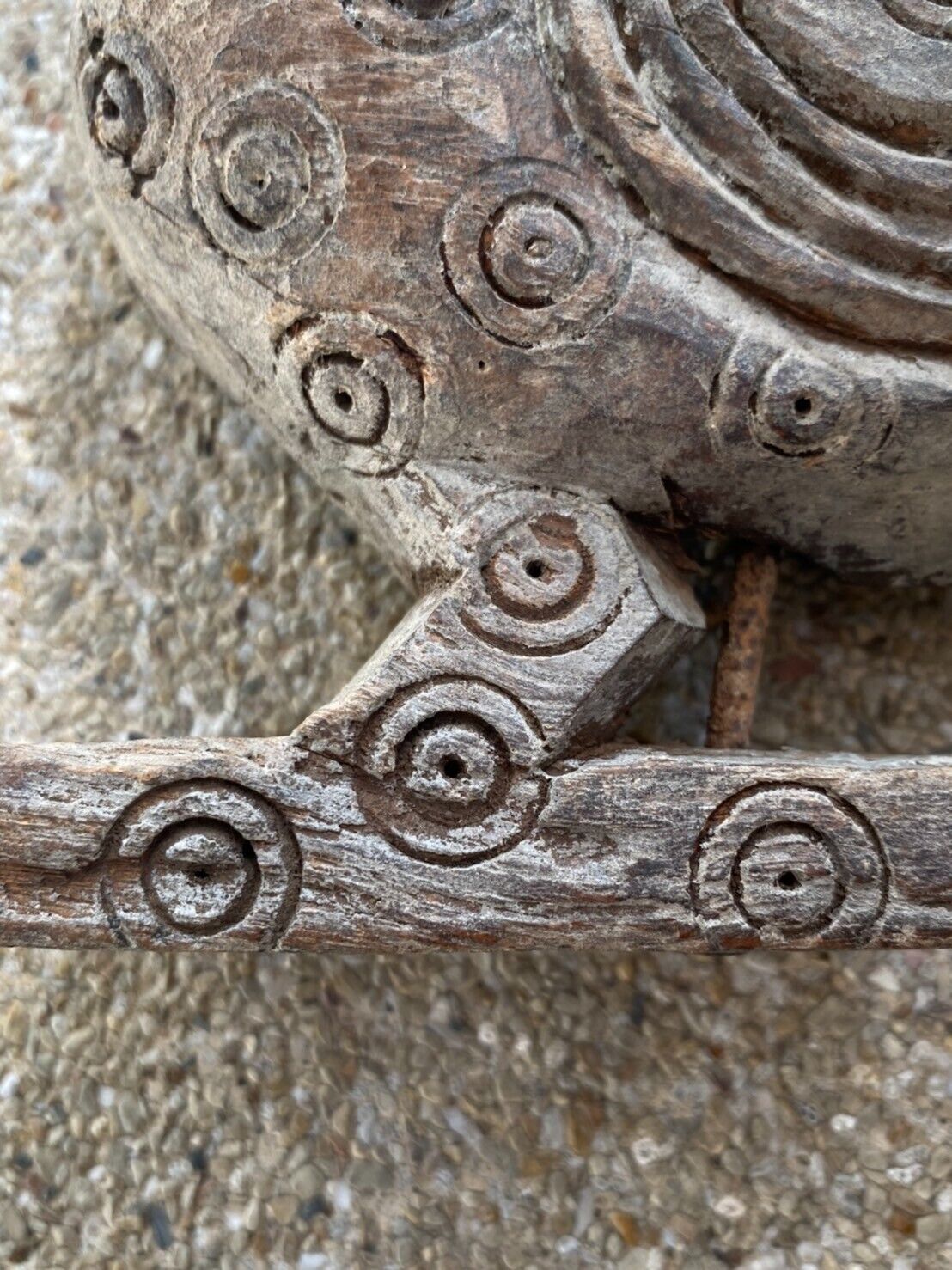 Antique wood carving Bird 18th- 19th century Hand carved