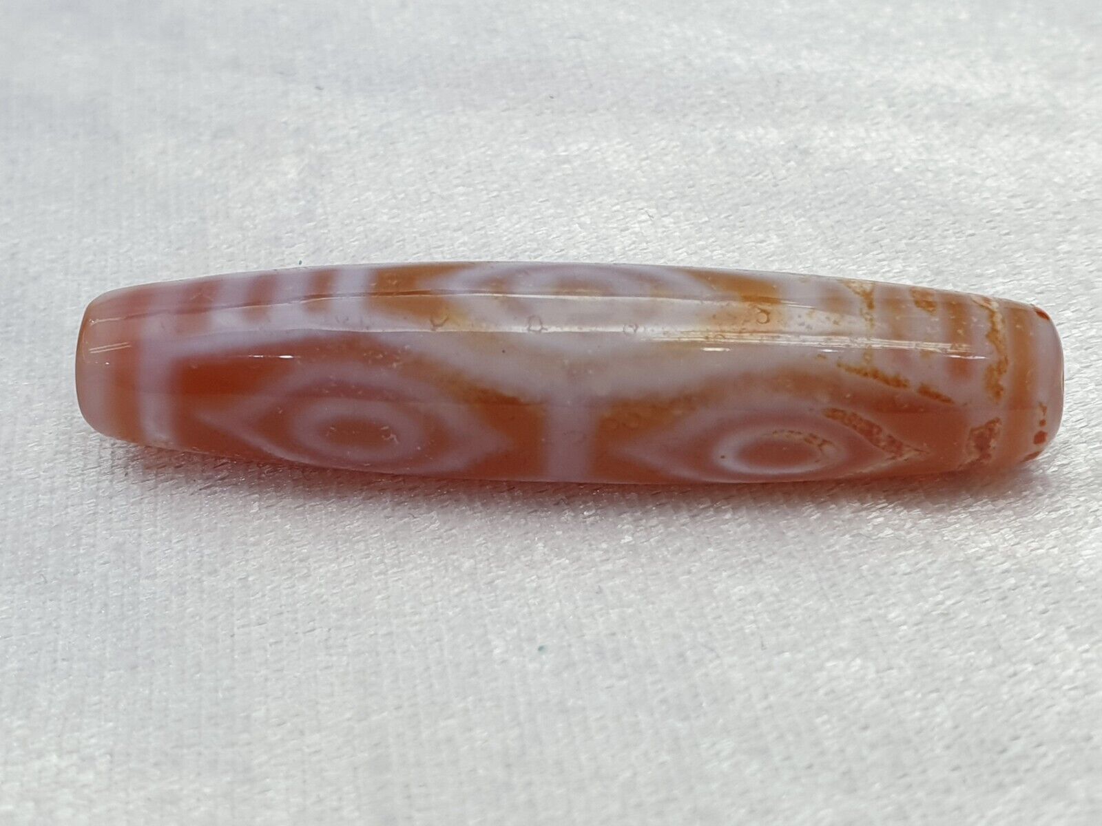 Himalayan Indo Tibetan vintage 6 Eyes rare Patterns Dzi chung Dzi Amulet Bead