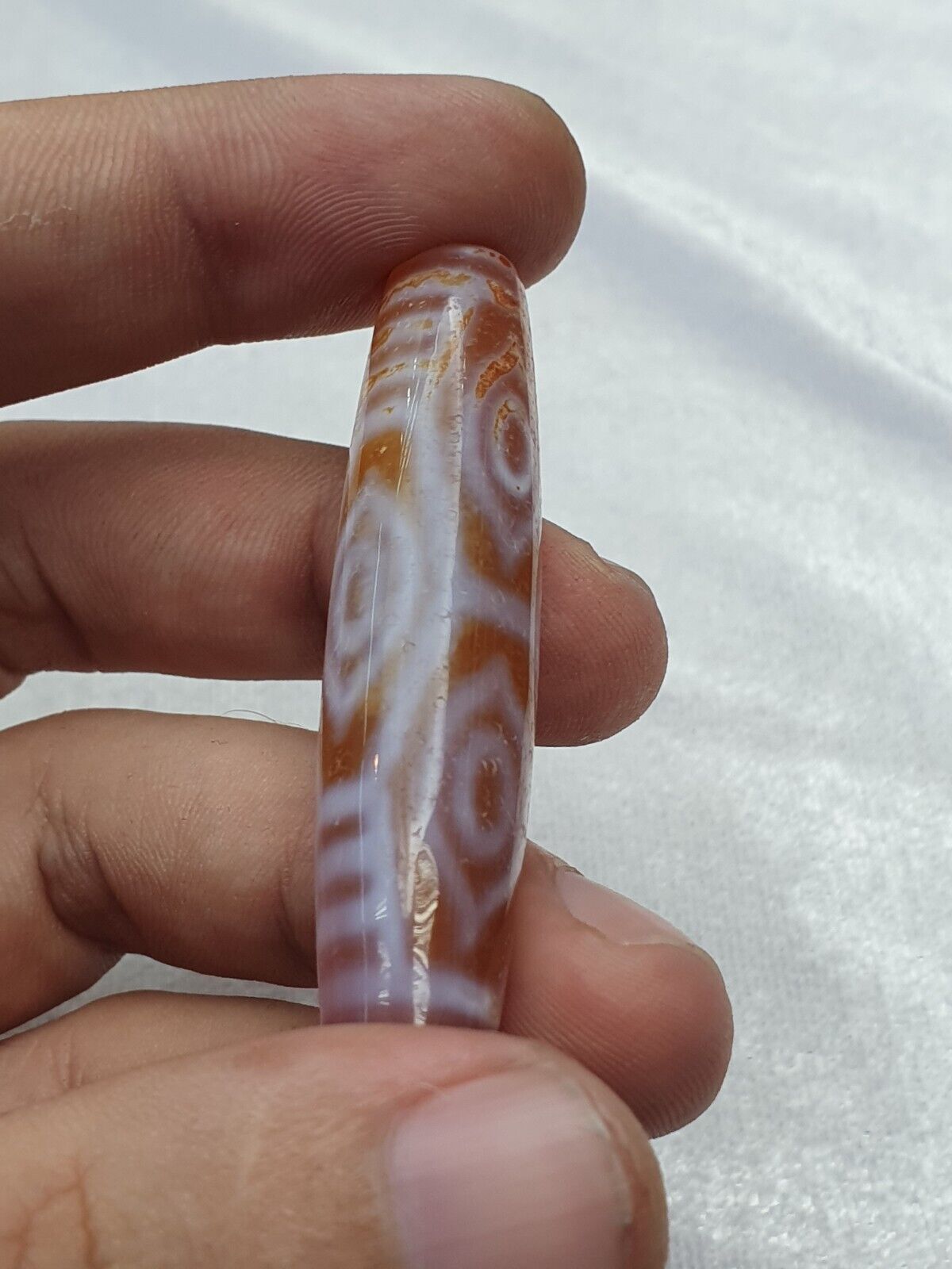 Himalayan Indo Tibetan vintage 6 Eyes rare Patterns Dzi chung Dzi Amulet Bead