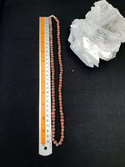 East Oasis Vintage Tiny Green and Red Chevron Venetian Style Bead Necklace 7mm