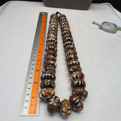 Beautiful ceramic Glass Donuts beads Beautiful Beaded Necklace