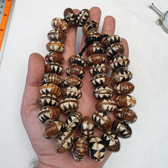 Beautiful ceramic Glass Donuts beads Beautiful Beaded Necklace