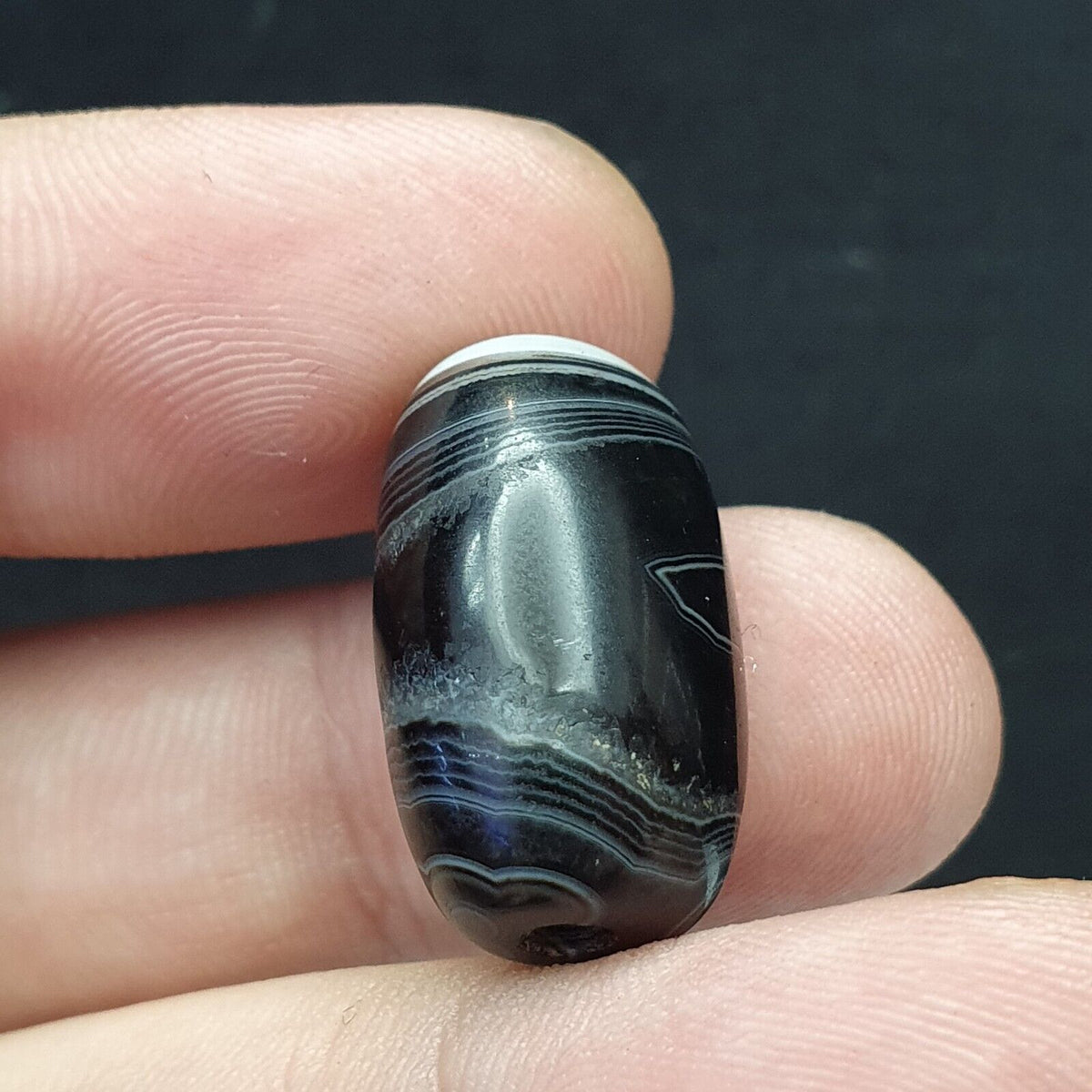 Antique Indo Tibetan Soleimani Agate Beads, Soleimani Agate Bead Amulet