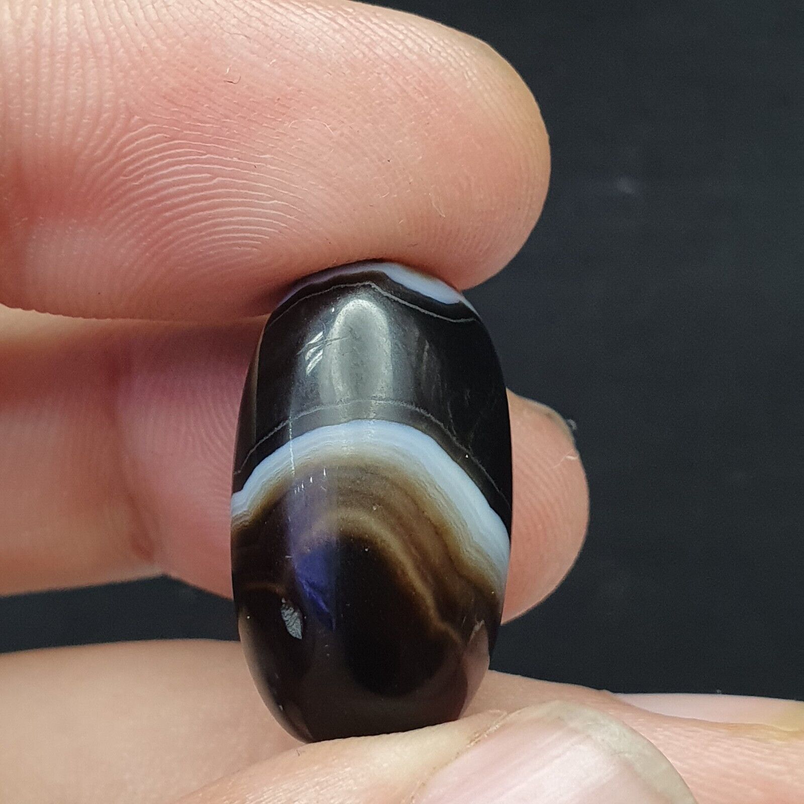 Ancient Indo Tibetan Very Rare Agate Bead Amulet Bead
