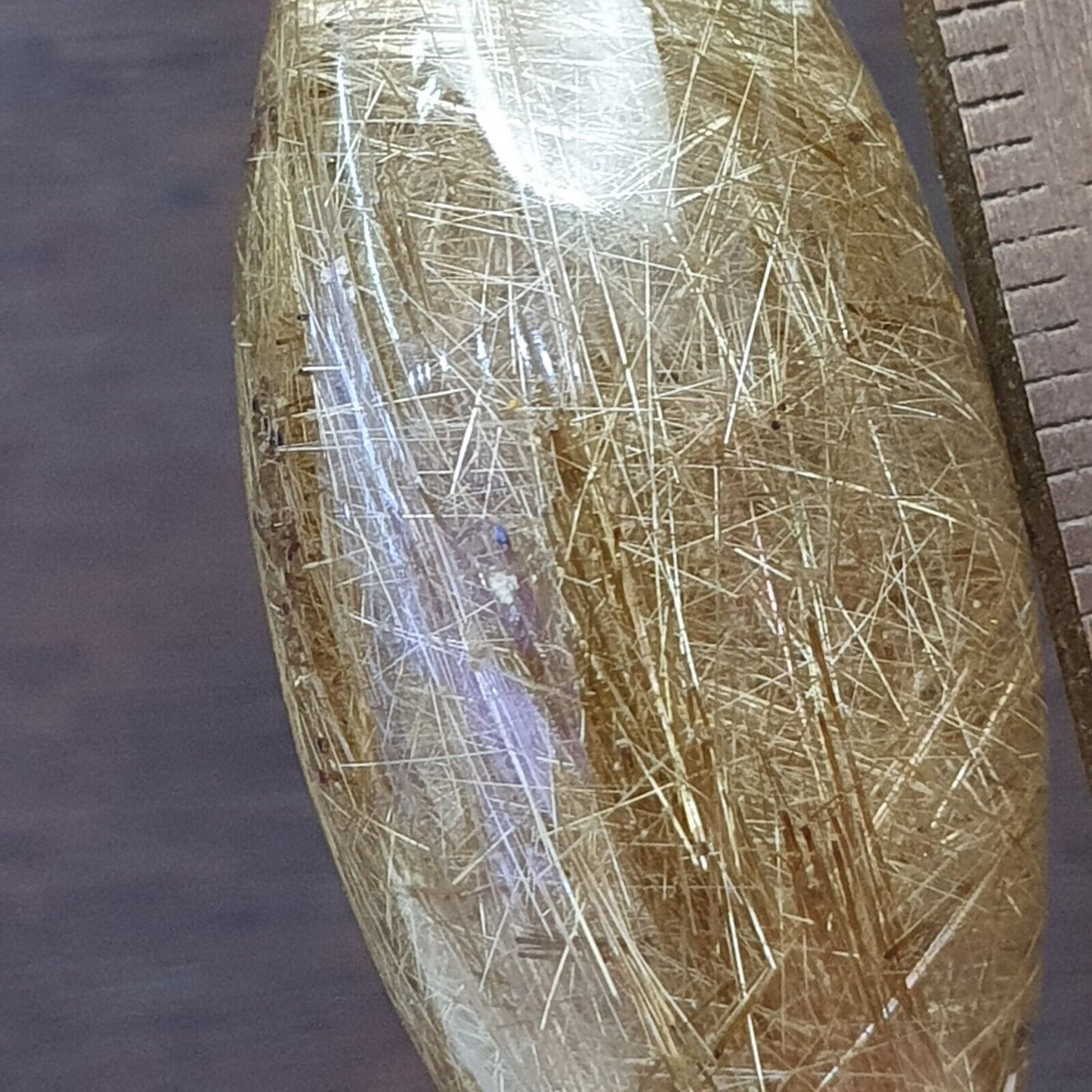Erstaunliche goldene Rutilquarzperlen ohne Loch