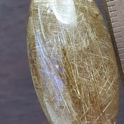 驚人的金色金髮晶石英珠無孔