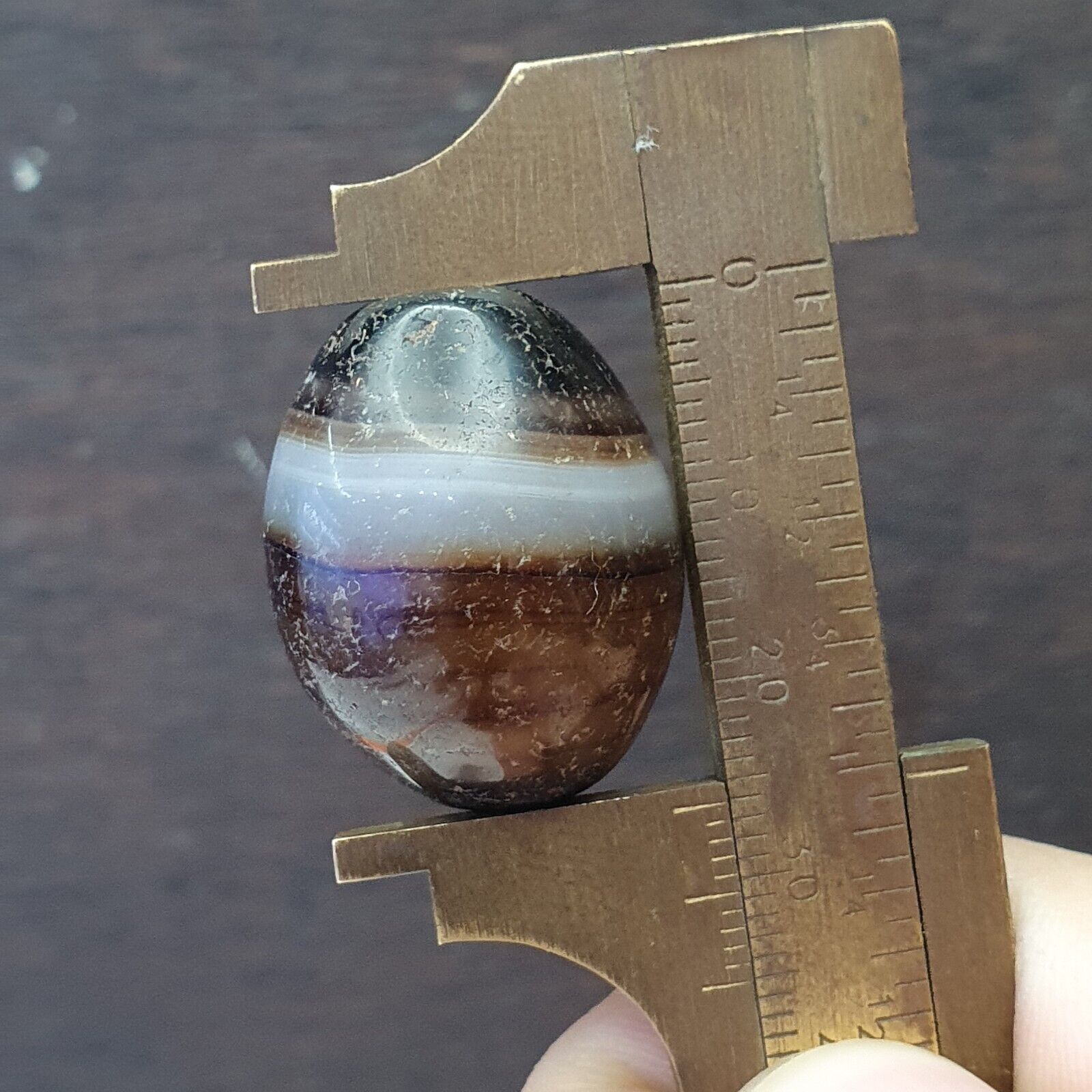Vintage Tibetan Sulaimani Agate bead With Beautiful Stripes.SL-OS-02