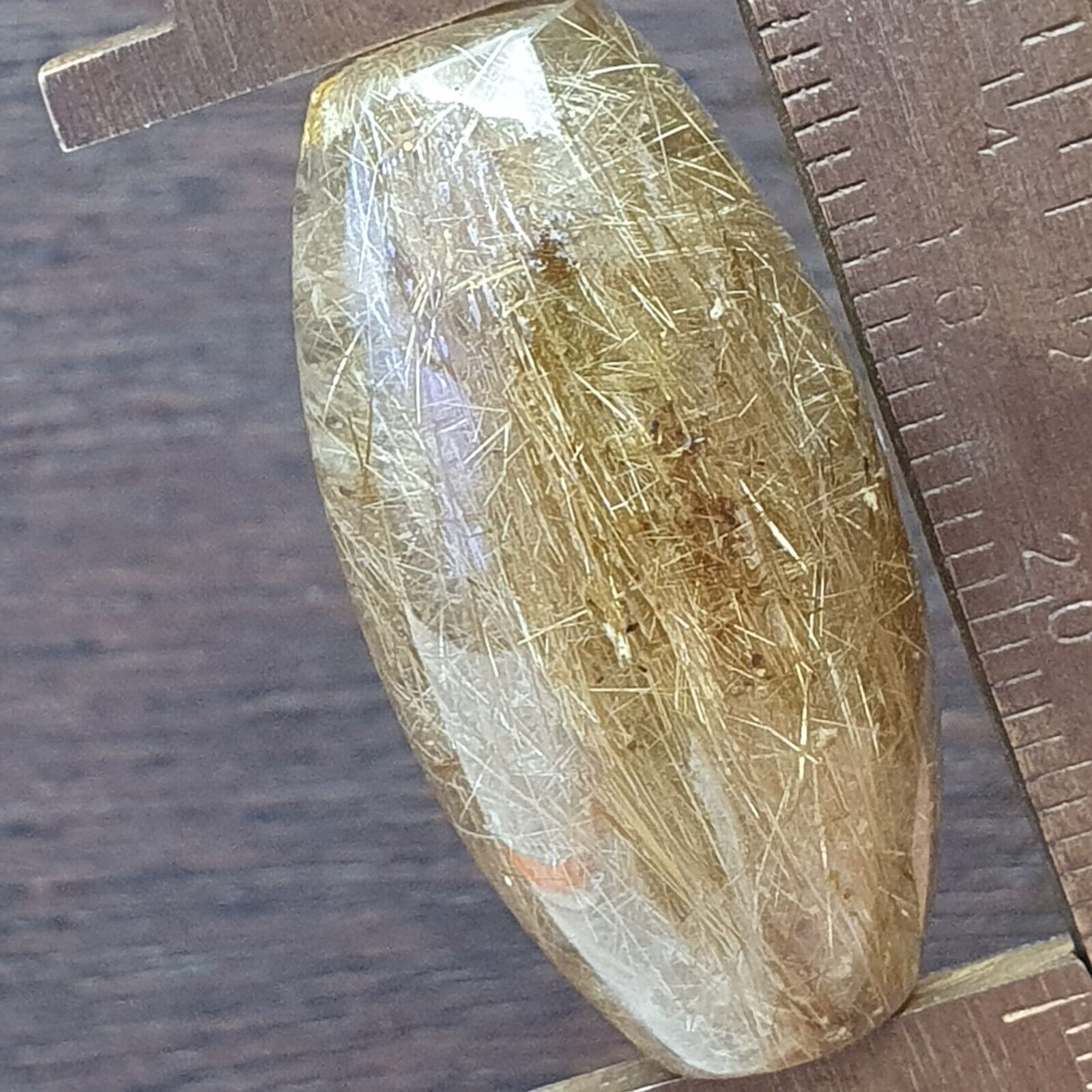 Amazing Golden rutilated quartz beads Without hole