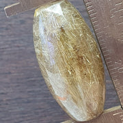 驚人的金色金髮晶石英珠無孔