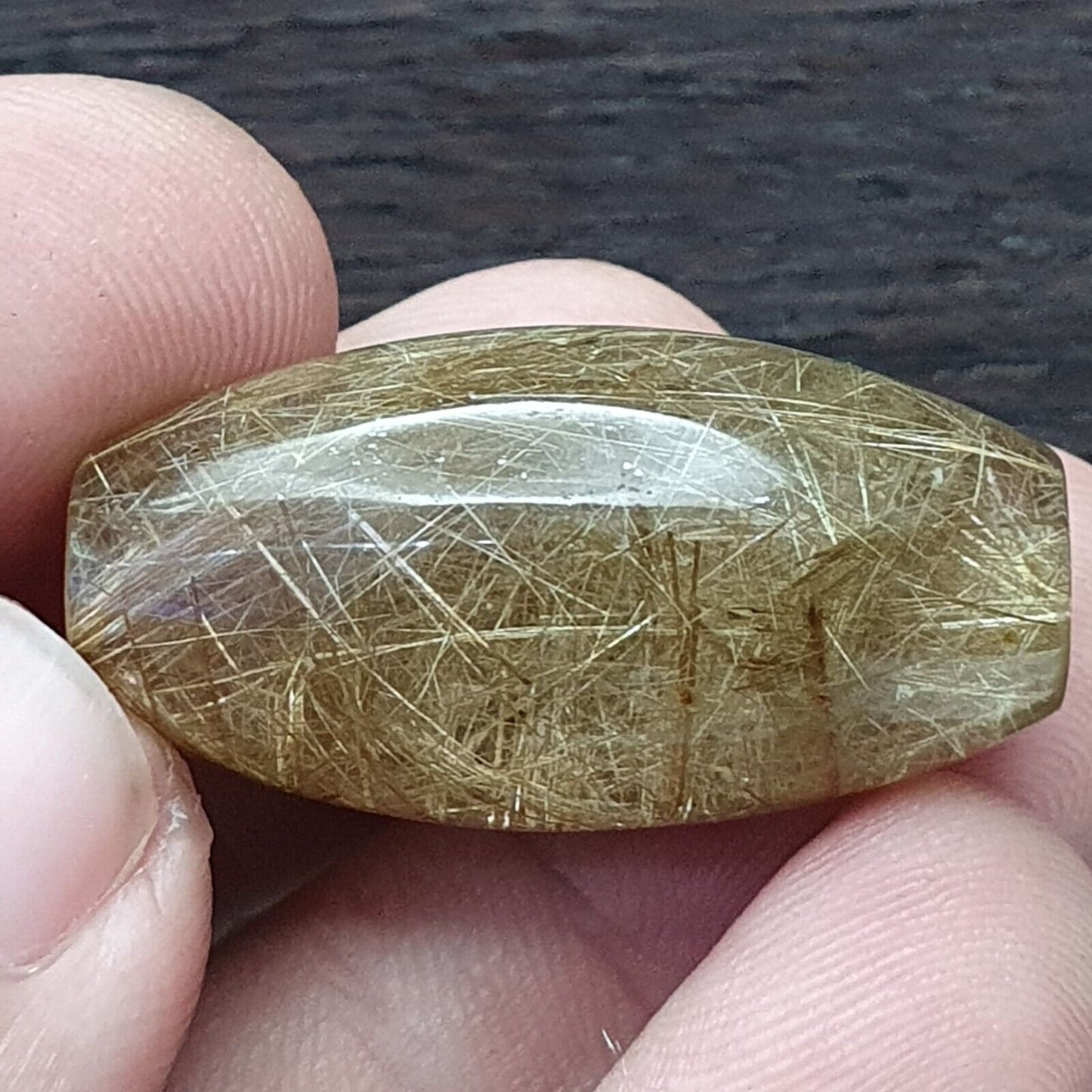 Erstaunliche goldene Rutilquarzperlen ohne Loch