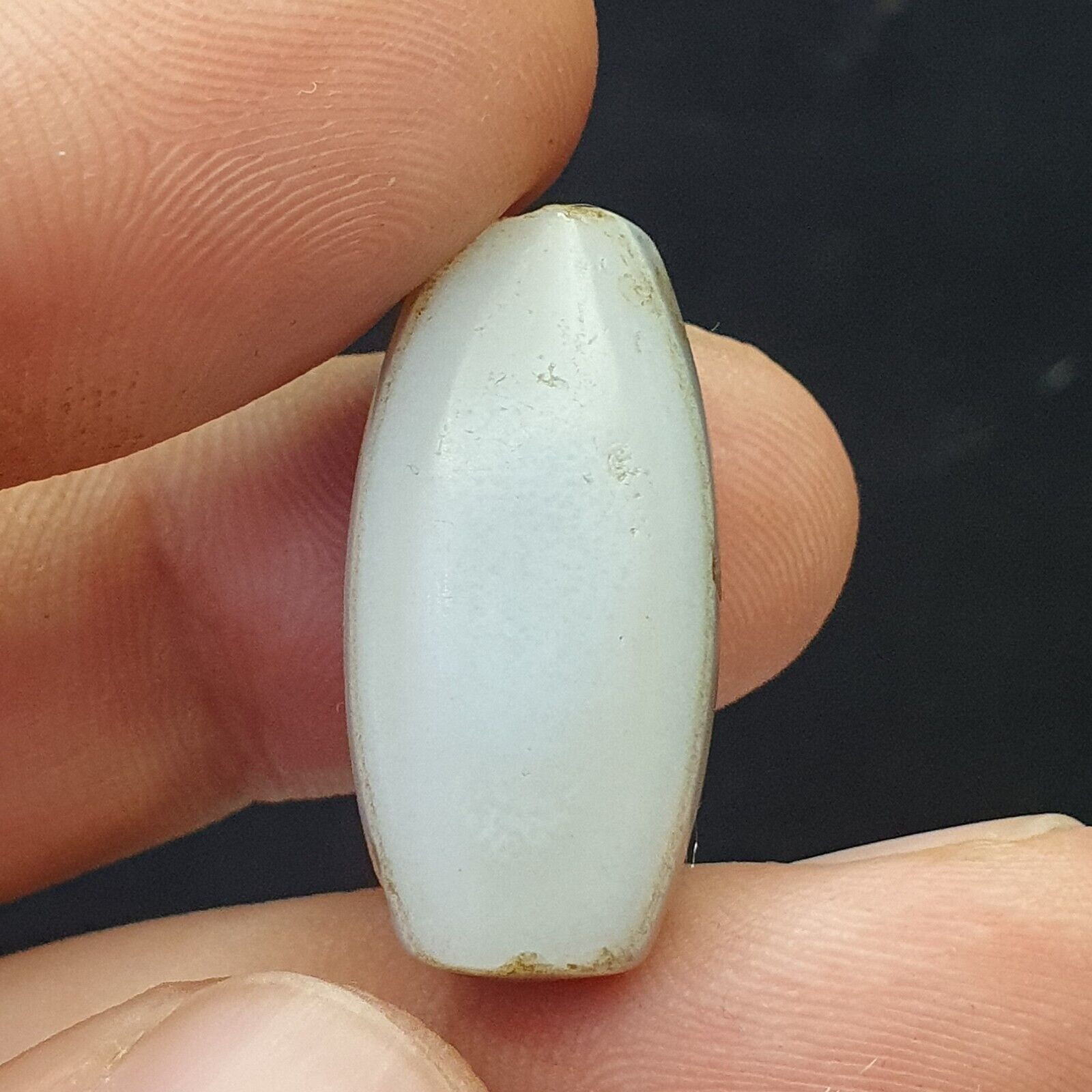 Ancient Sulaimany old Bactrian Antique agate stone Bead 26mm From Afghanistan