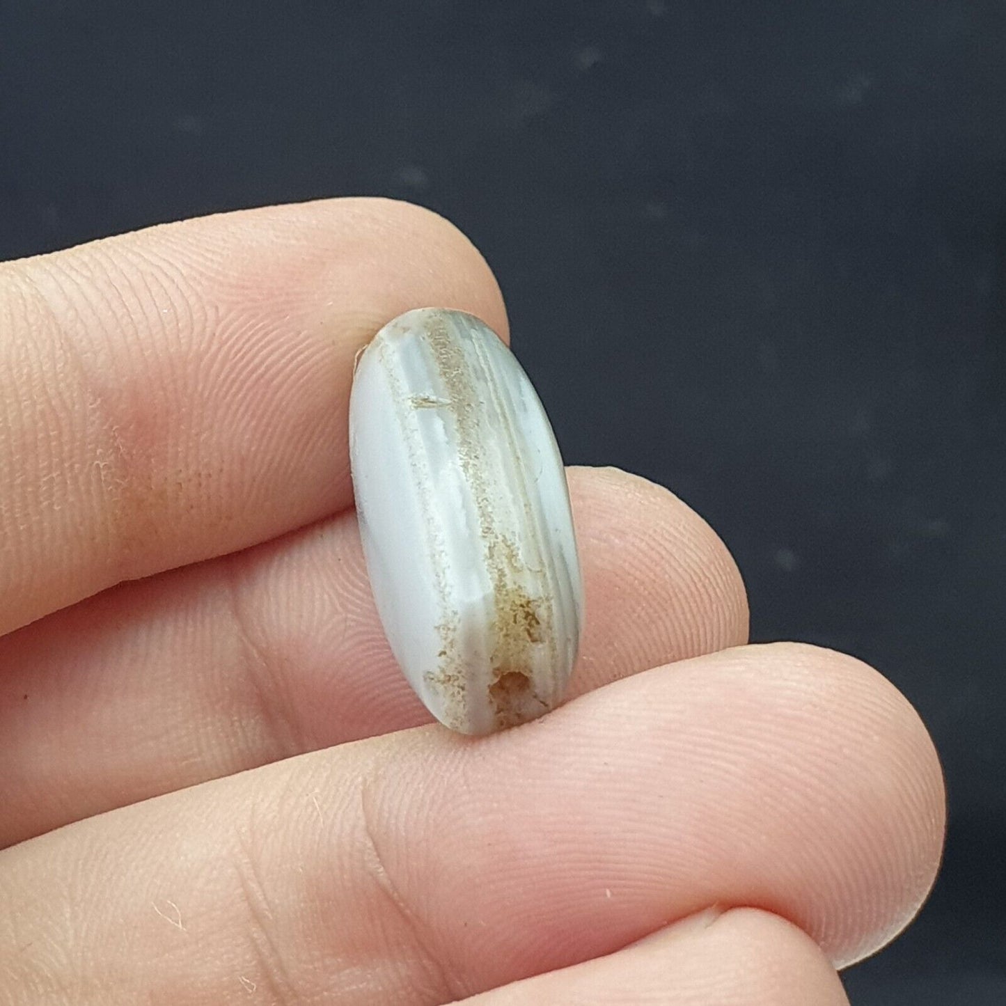 古代蘇萊曼尼老雙峰古董瑪瑙石珠 26 毫米來自阿富汗