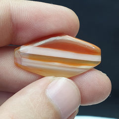 Ancient Khorasan Antique agate stone Bead Amulet 33mm From Pakistan