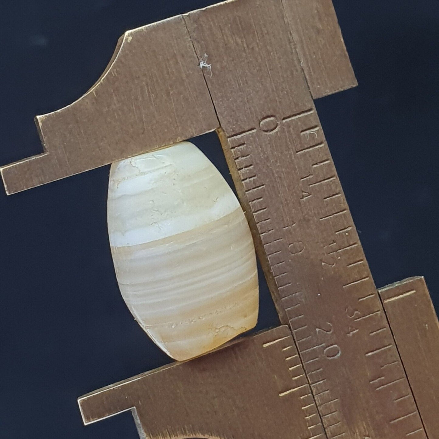 2 Perlen Lot Ancient 0ld Sulaimany Antike Achatsteinperlen Amulett aus Pakistan
