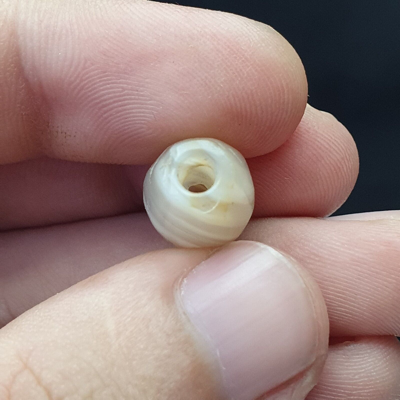 2 Beads lot Ancient 0ld Sulaimany Antique agate stone Beads Amulet From Pakistan