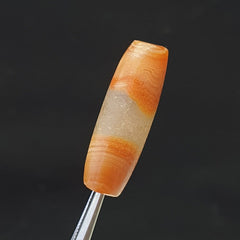 Antique crystal in Agate Old Bead Ancient Stone Central Asian Empire Era 3rd BC