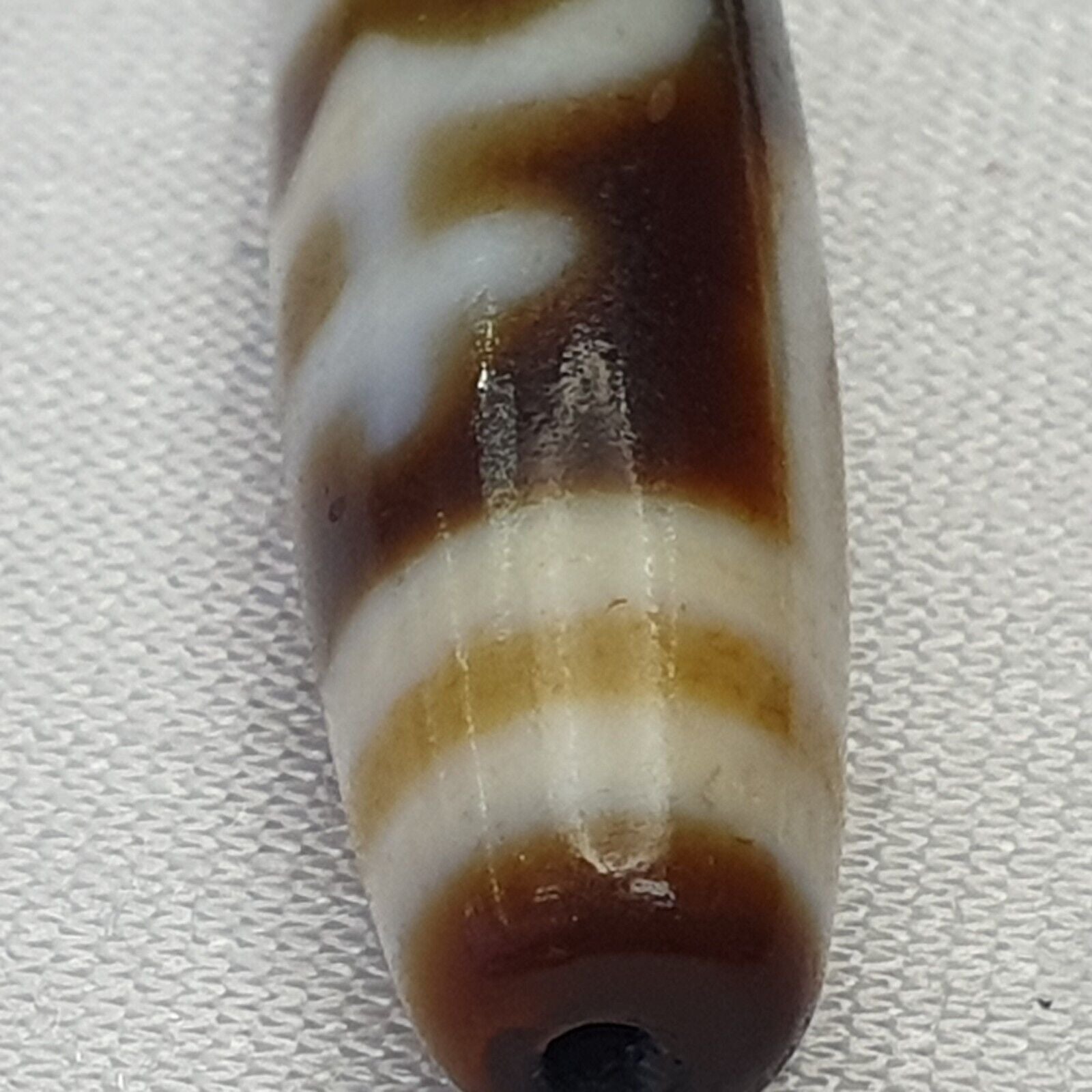 BEAUTIFUL ANCIENT INDO TIBETAN HIMALAYAN OLD AGATE BEAD Amulet
