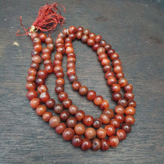 Antique Tibetan Buddhist Antique agate Prayer Bead Mala Necklace 108 Beads