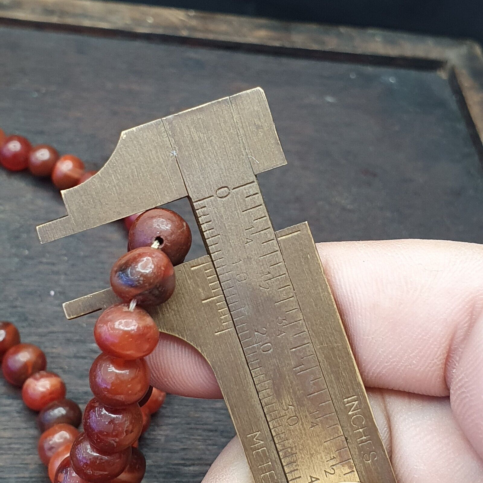 Antique Tibetan Buddhist Antique agate Prayer Bead Mala Necklace 108 Beads