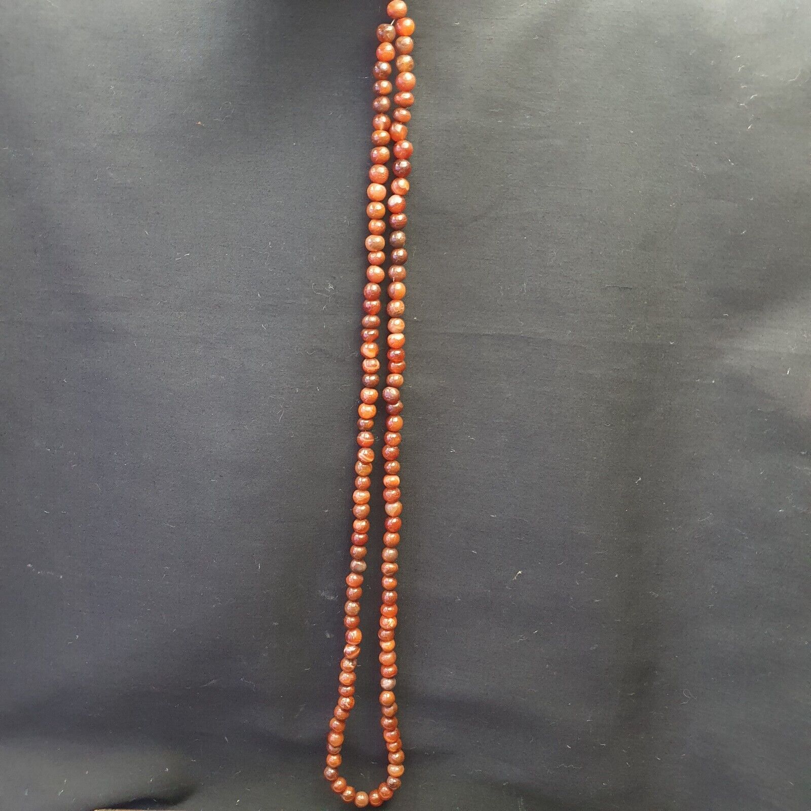 Antique Tibetan Buddhist Antique agate Prayer Bead Mala Necklace 108 Beads