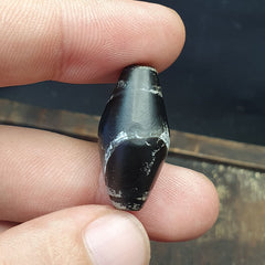 Antique Ancient Old Himalayan Indo Tibetan Etched Agate Bead